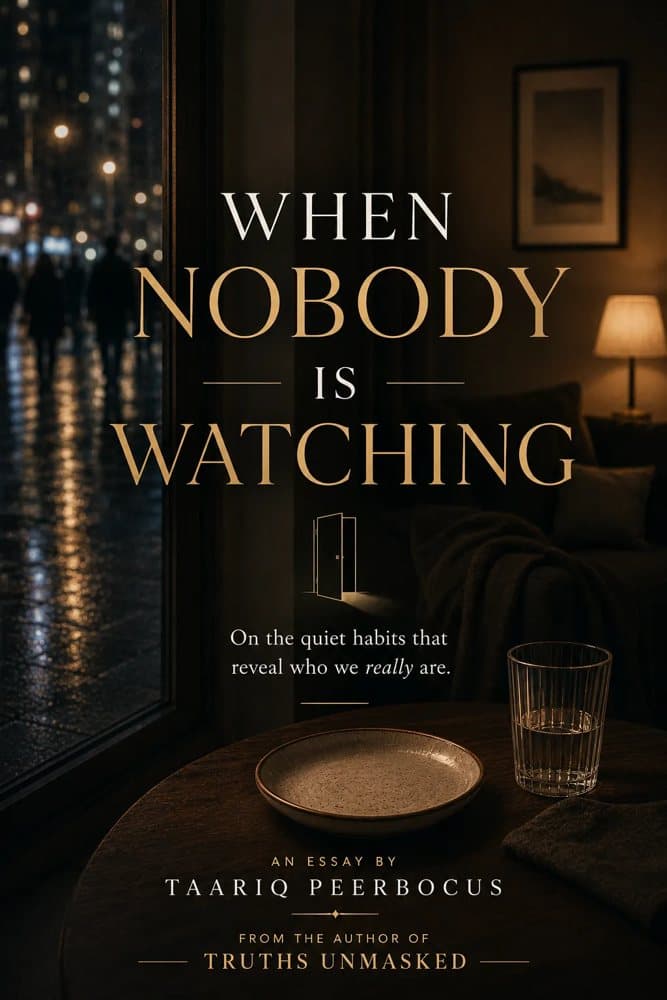 Poster for the essay When Nobody Is Watching